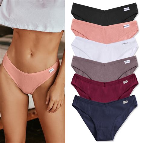 FINETOO Women S Cotton Panties Soft Stretch Low Rise Hipster High Cut