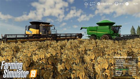 SUPER SAFRA DE FEIJÃO 2 COLHEDEIRAS Farming Simulator 2019