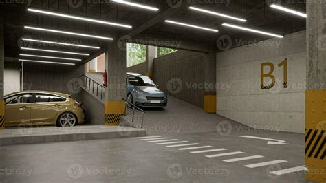 Maximizing Space Smart Interior Design Solutions for Car Parking Lots 3D rendering 30816195 ...