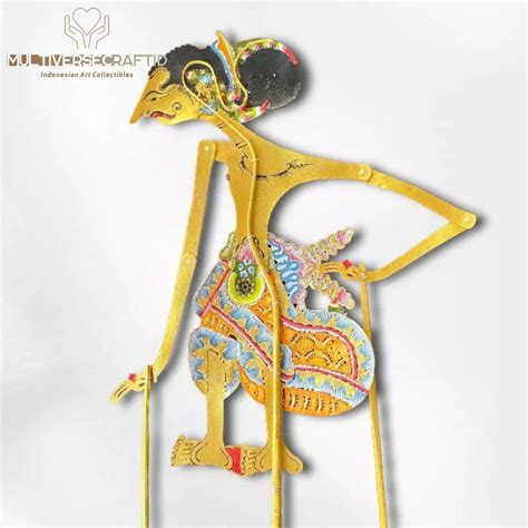 Jual Wayang Kulit Sapi Asli Puntodewo Puntadewa Yudhistira Emas Alusan