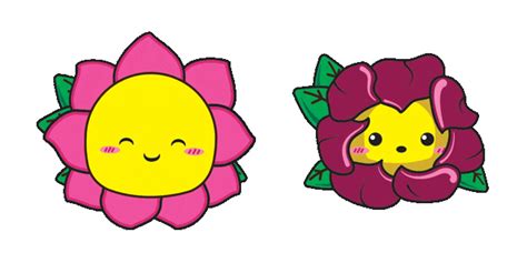 Pink And Yellow Cute Flower Animated Cursor Cute Cursors Sweezy