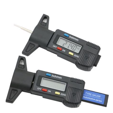 Pc Digital Tread Brake Pad Shoe Pressure Gauge Depth Tester Guage Car