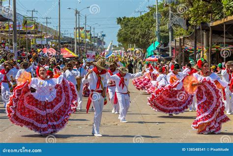 Parade Carnival Festival Of Barranquilla Atlantico Colombia Editorial