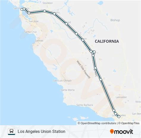 Ruta Greyhound Us Horarios Paradas Y Mapas Los Angeles Union