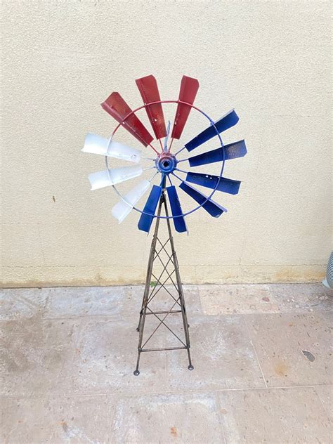 Small Metal Windmill Yard Art Garden Decor - Etsy