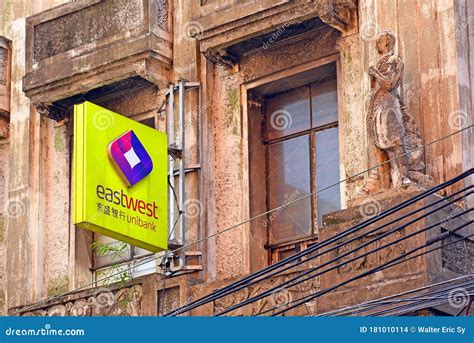 Eastwest Bank Facade and Sign in Manila, Philippines Editorial Stock ...