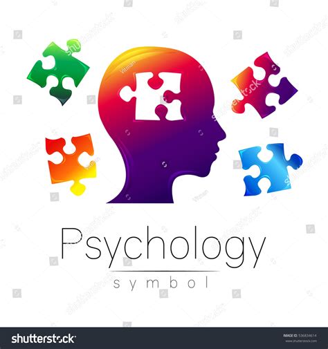 Modern Head Sign Logo Of Psychology Puzzle Royalty Free Stock