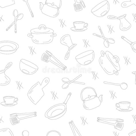 Kitchen Utensils Outline Stock Illustrations – 4,419 Kitchen Utensils ...