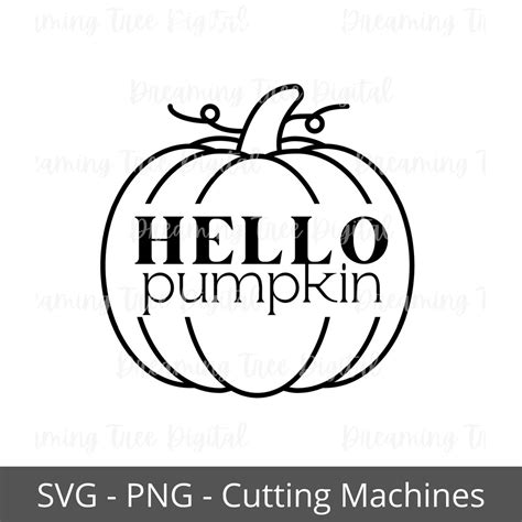 Hello Pumpkin Svg Cricut Mug Svg Hello Pumpkin Png Fall Etsy