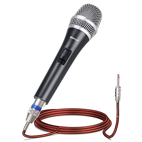 Karaoke Microphone With Feet Cable Metal Wired Handheld Dynamic