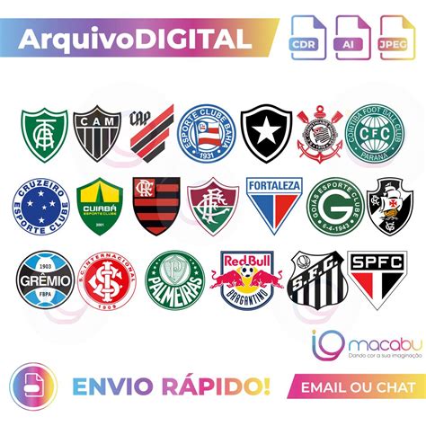 Arte Vetor Times Da Serie A Brasileir O Elo Brasileirao