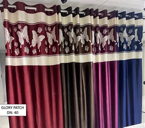 Printed Polyester Kf Glory Patch Curtain For Door And Window At Rs