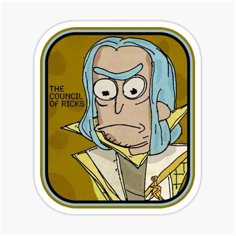 "The Council of Ricks" Sticker for Sale by eboy32 | Redbubble