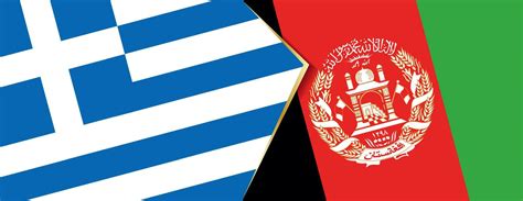 Greece And Afghanistan Flags Two Vector Flags 32473228 Vector Art At