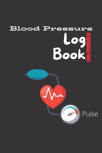 Blood Pressure Log Book Pulse Record Monitor Track Blood