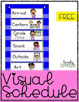 Visual Schedule Cards by Lovely Commotion Preschool Resources | TPT