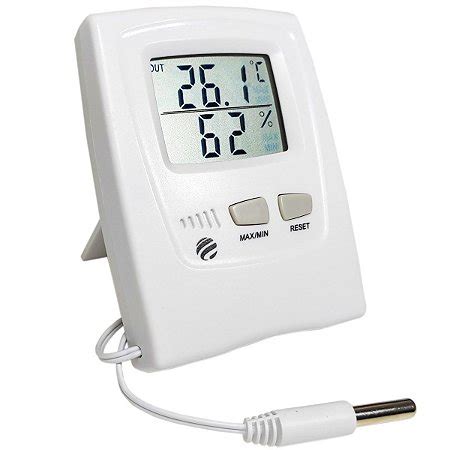 Termo Higrômetro Digital Temp Interna e Externa Incoterm Medical