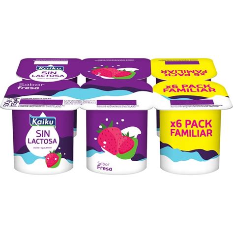 Yogur Sabor A Fresa Sin Gluten Sin Lactosa Pack Unidades G