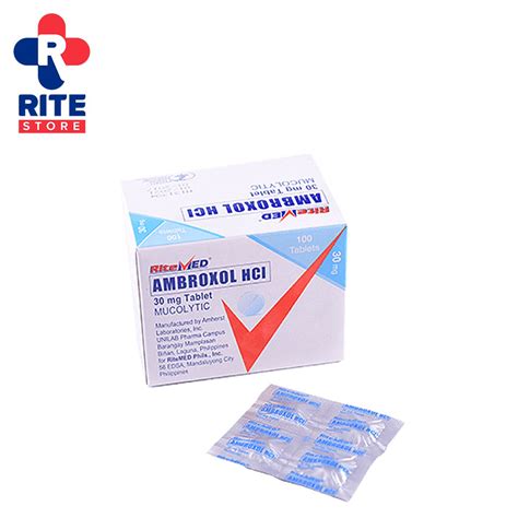 RiteMED Ambroxol 30mg 100 Tablets Cough Relief Presyo 526