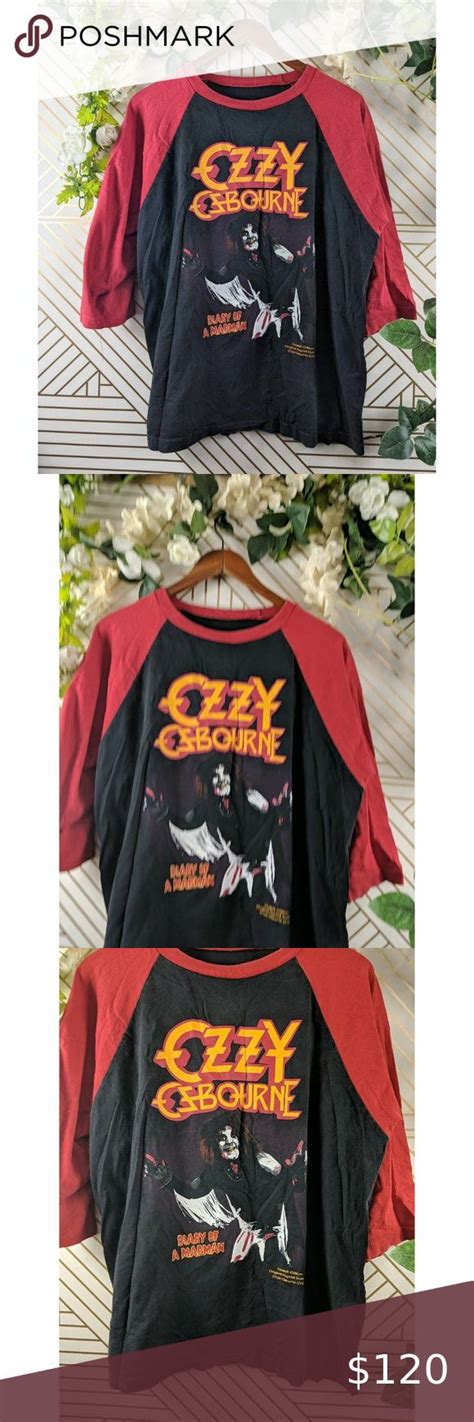 Vintage Ozzy Osbourne Diary Of A Madman Shirt Original Limited Edition