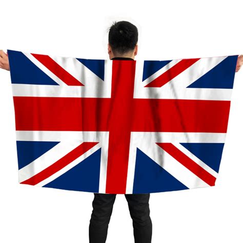 Custom 2022 UK National Flag Cape World Cup Shawl Body Flag Fan