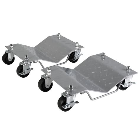 Ataucjin Car Dolly Set Of 4 6000lbs Capacity Wheel Dolly Heavy Duty