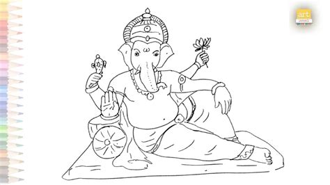 Lord Ganesha Drawing Easy Way How To Draw Lord Ganesha Step By Step