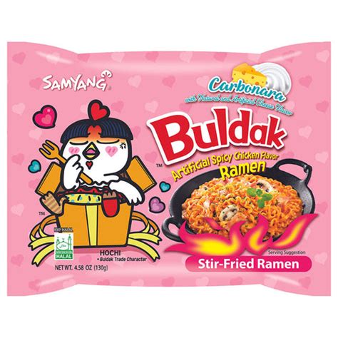 Samyang Buldak Carbo Carbonara Hot Chicken Flavor Ramen 458oz Arcaera