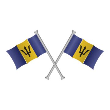 Barbados Flag Vector Barbados Flag Barbados Watercolor Flag Png And