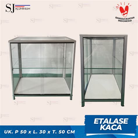 Jual Rak Etalase Kaca Aluminium Rokok Makanan Warung Dapur Food