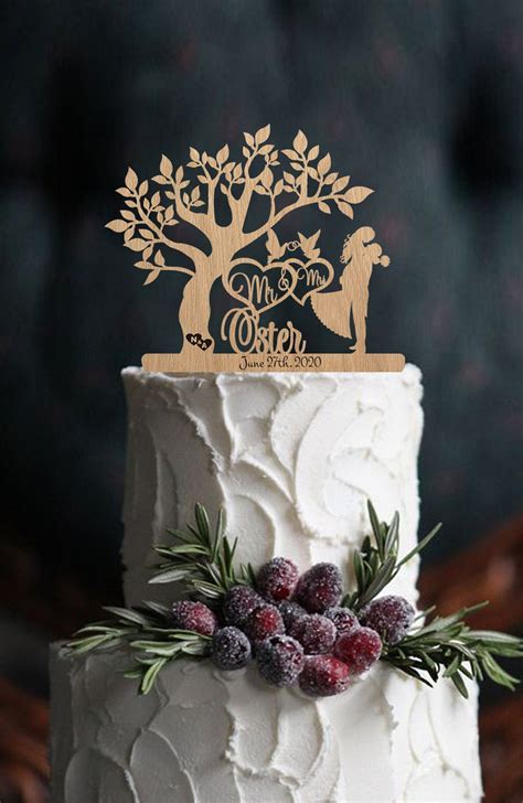 Surname Wedding Cake Topper For Wedding Funny Cake Topper Etsy