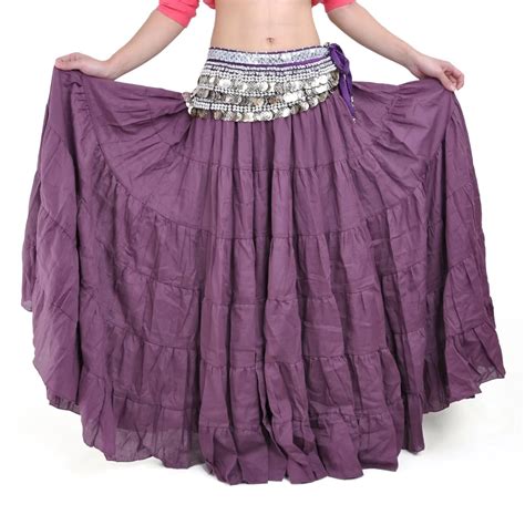 Hot Bohemia Long Skirt Swing Skirt Belly Dance Ballroom Costumes Full