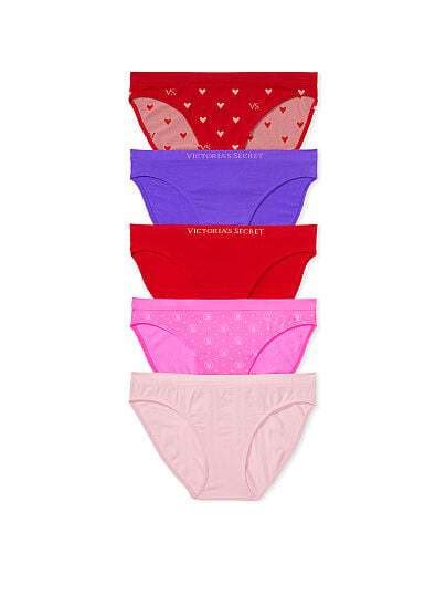 Victoria S Secret Pack Seamless Bikini Panties Multicolored