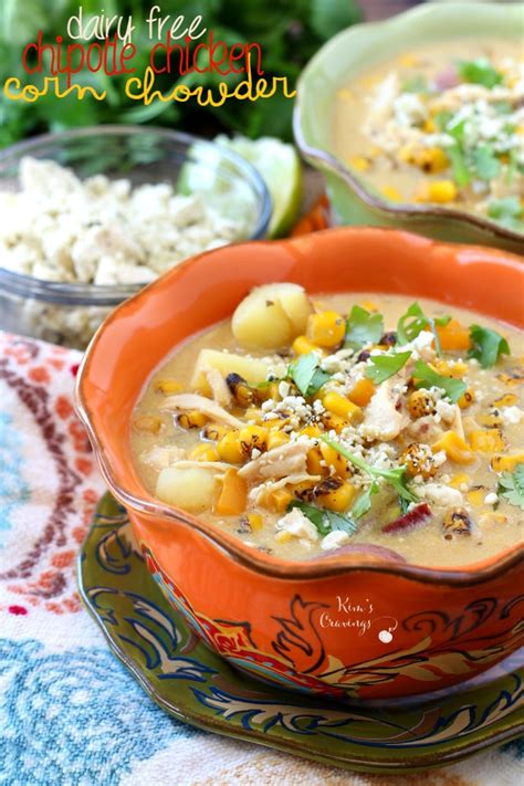 Dairy Free Chipotle Chicken Corn Chowder Kim S Cravings