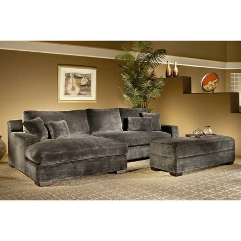 Eddie 133 Wide Corner Sectional With Ottoman Deep Seated Sofa 2