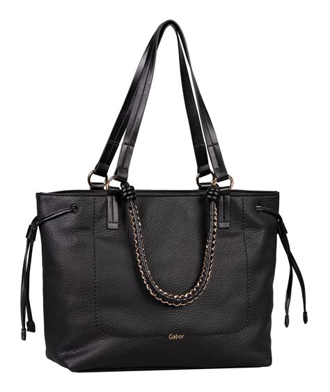 Gabor Schultertasche Dania Zip Shopper L Black Modeherz