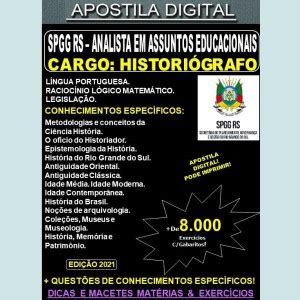 Apostila Concurso Spgg Rs Editora Multim Dia