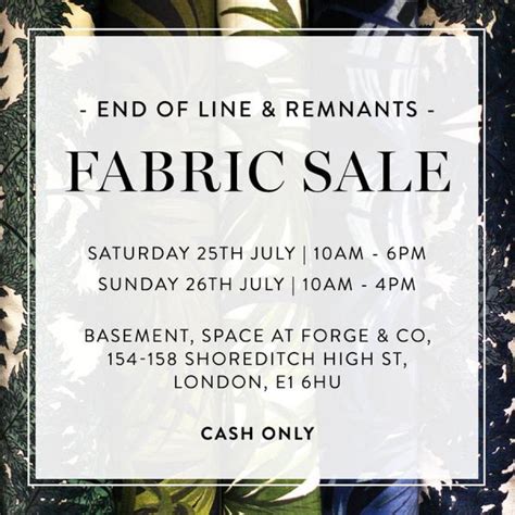 House of Hackney fabric sale -- Sample sale in London