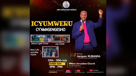 Icyumweru Cy Amasengesho Day Prophet Bishop Jacques Rubanda