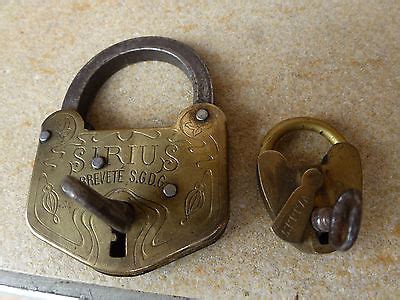 Cadenas Ancien X Vallet En Coeur Sirius Antique Padlock