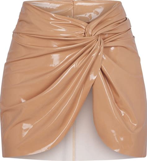 THE SKIMS BIKINI Pvc Sarong Mini Skirt Ochre ShopStyle