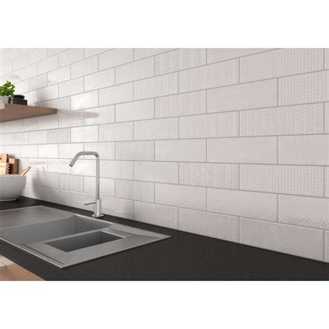 Urbano Dusk 3d 4x12 Glossy Ceramic Subway Tile Backsplash Tile Usa