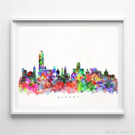 New York Skyline Watercolor at PaintingValley.com | Explore collection ...