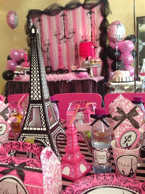 Paris Birthday Party Ideas Photo 1 Of 20 Parisian Party Theme Paris Themed Birthday Party