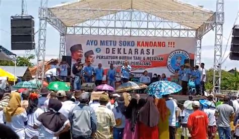 Buruh Petani Dan Nelayan Sekabupaten Pemalang Gelar Deklarasi Dukung