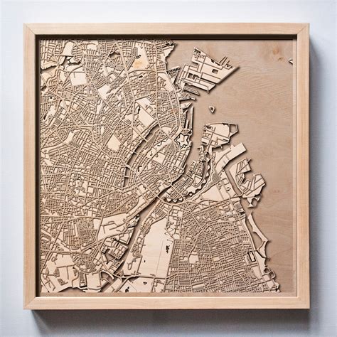 City Wood - Laser Cut Wooden Maps on Behance