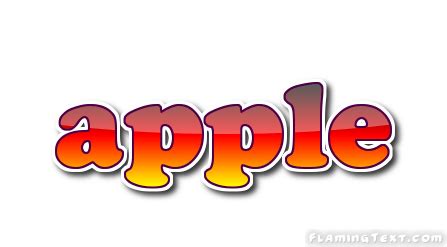 Apple Word Logo - LogoDix