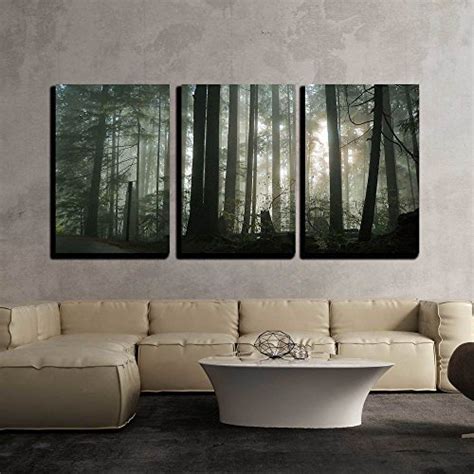 3 Piece Canvas Wall Art - Misty For... - Canvas Art