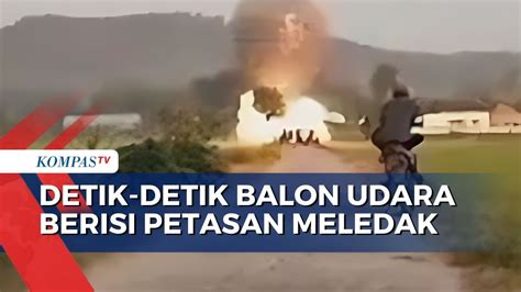 Detik Detik Balon Udara Berisi Petasan Meledak Di Ponorogo Yang