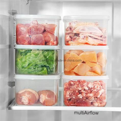 Kitchen Airtight Plastic Meat Storage Containers For Refrigerator